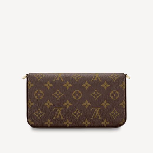 LOUIS VUITTON 路易·威登 经典老花配色帆布牛皮POCHETTE FÉLICIE 链条包 M61276 商品图3