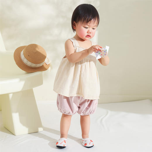 【2双装 防滑点胶 隔凉透气】春夏季地板袜儿童婴儿鞋袜宝宝学步袜软底防滑地板鞋薄棉网眼 商品图3