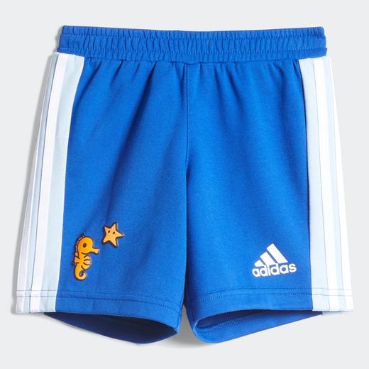 小阿迪童装1-3岁套装夏新款儿童短袖T恤短裤两件HT6760 商品图3