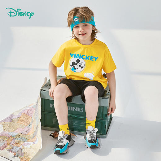 迪士尼新款男童短袖套装酷炫时尚两件套 商品图1