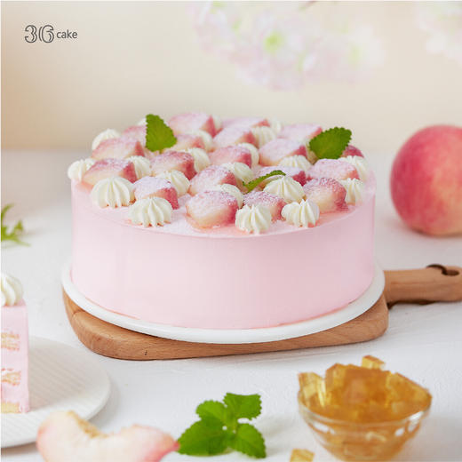 蜜桃乌龙奶油蛋糕+无畏专款鲜花~ 商品图3
