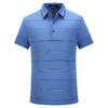 M＆D/名盾桑蚕丝条纹蓝色Polo衫夏季新款男士休闲短袖商务T恤 商品缩略图4
