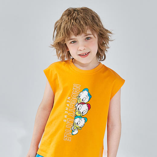 迪士尼夏季新款儿童短袖套装潮流时尚男童两件套222T1382 商品图4
