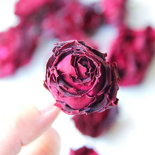 『大理墨红玫瑰花茶』朵型饱满，茶汤清澈，富含花青素 商品图3