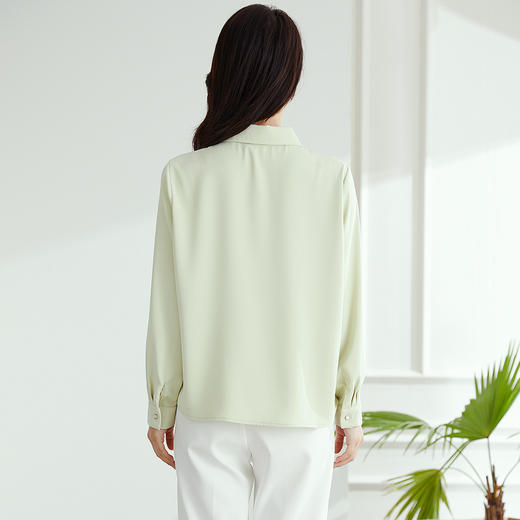 【高定款】罗蒙女士衬衫抗皱垂顺舒适透气休闲百搭商务通勤长袖衬衣 商品图1