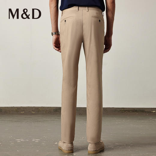 MD名盾春新款净色微弹舒适简约长裤商务休闲直筒修身裤男 商品图3