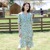佐尔美2022夏季新款 桑蚕丝真丝弹力斜纹绸连衣裙女E12LS84 商品缩略图0