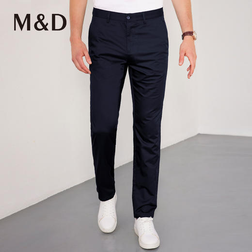 【菁英同款】名盾休闲裤竹纤维薄款夏季微弹直筒中腰长裤12423 商品图4