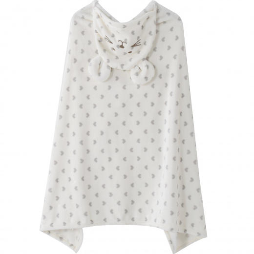 多喜爱-披肩毯（灰和白） 商品图0