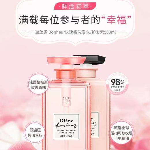黛丝恩 柏娜露 田萃护发素 玫瑰香烫染修复型500ml 商品图0