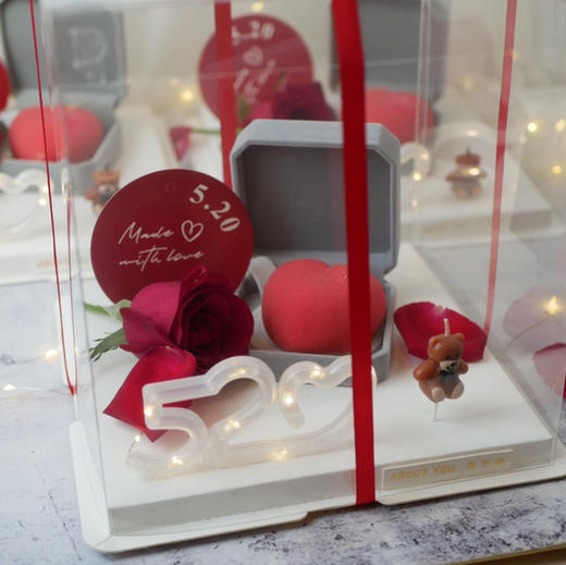 表白爱心慕斯蛋糕 （特价商品没有包邮距离补运费） 商品图2