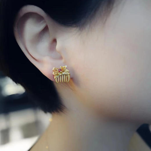 龢盒原创 倾城两相欢 牡丹花小梳子耳钉/吊坠 项链 商品图4