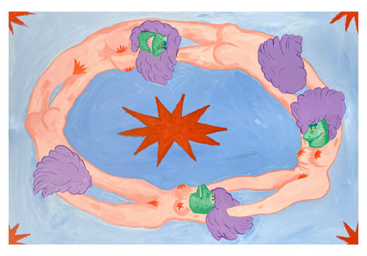 whatever『A3插画带装裱』｜dancing 商品图0