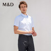 M＆D/名盾DP免烫商务短袖条纹职业衬衫夏季新款男半袖正装衬衣 商品缩略图0