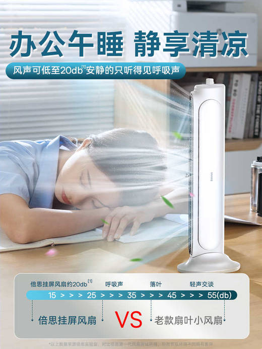 挂屏小风扇 夹式无叶电扇家用小型usb夹扇 商品图0