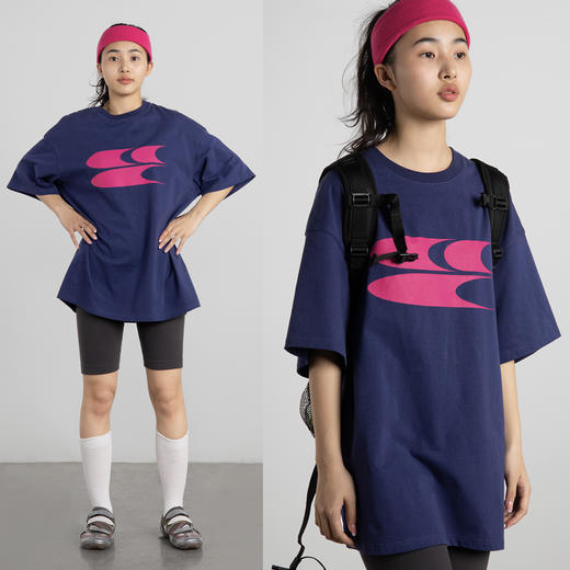 CryingCenter 新配色面料升级版 经典落肩宽松3C LOGO短袖T恤 商品图0