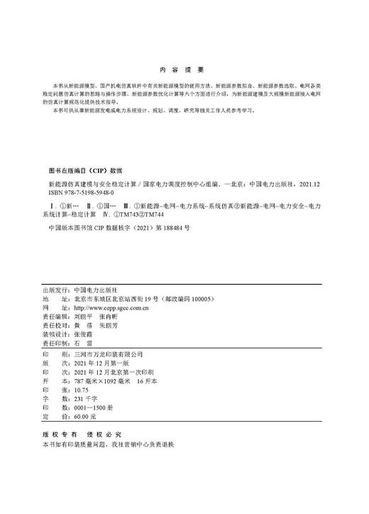 新能源仿真建模与安全稳定计算 商品图3