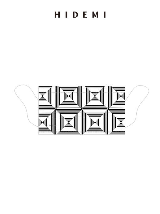 HIDEMI 限定印花随身套装 印花环保随身包1枚+印花口罩6枚 绿黑色/黑灰色/红白色/马卡龙蓝/自由之地/黄绿色 商品图8