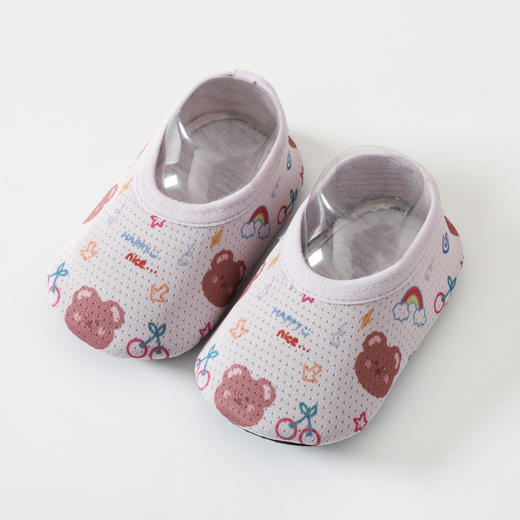 【2双装 防滑点胶 隔凉透气】春夏季地板袜儿童婴儿鞋袜宝宝学步袜软底防滑地板鞋薄棉网眼 商品图10