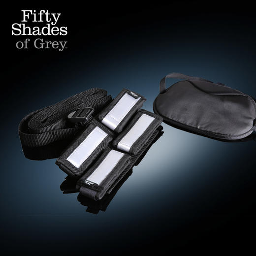 英国50度灰SM另类玩具床上分腿手铐脚铐眼罩束缚带套装睡床捆绑 商品图0