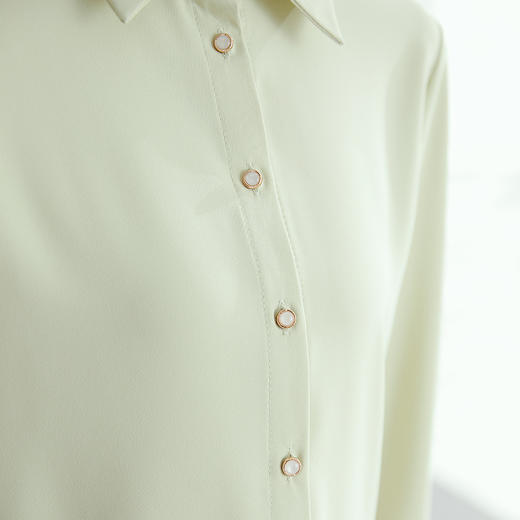 【高定款】罗蒙女士衬衫抗皱垂顺舒适透气休闲百搭商务通勤长袖衬衣 商品图7