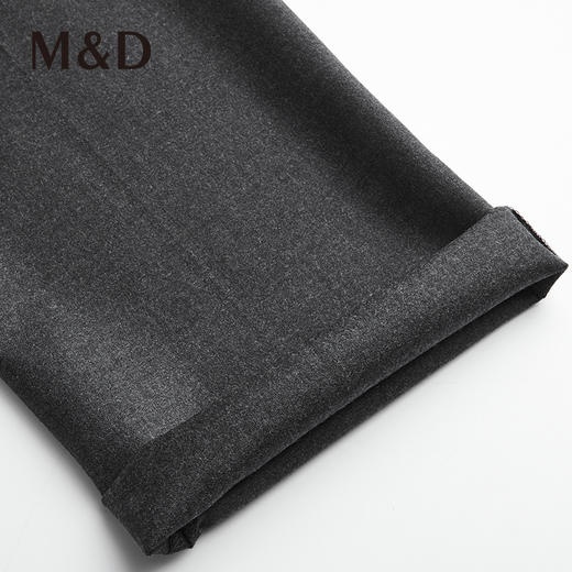 MD名盾美丽诺羊毛灰色西装裤秋冬男士商务正装长裤 商品图2