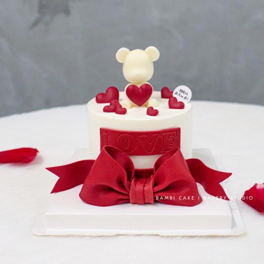𝗟𝗢𝗩𝗘小熊蝴蝶结奶油蛋糕 商品图2