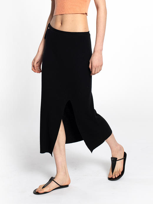 女士新款丝羊绒16针四平丝羊绒半身裙 商品图0