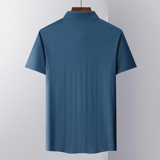 【顺滑无痕】罗蒙夏季新款男士衬衫经典纯色商务通勤舒适百搭短袖衬衣 商品图5