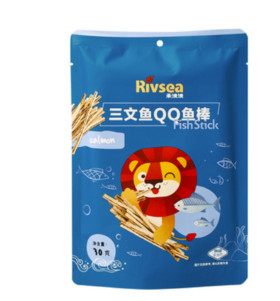 禾泱泱 脆片三文鱼QQ鱼棒30g