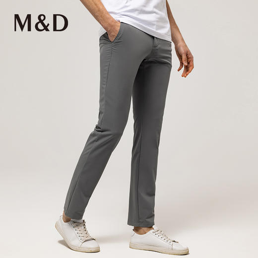 【四面弹】MD名盾休闲裤直筒中腰夏季薄款商务行政男士正装长裤 商品图2