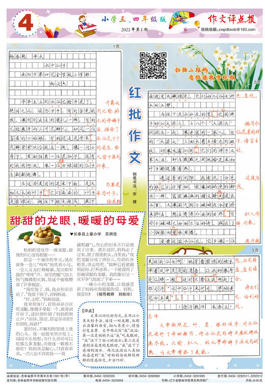 【作文评点报】2022年上半年小学三、四年级版合订本 商品图4