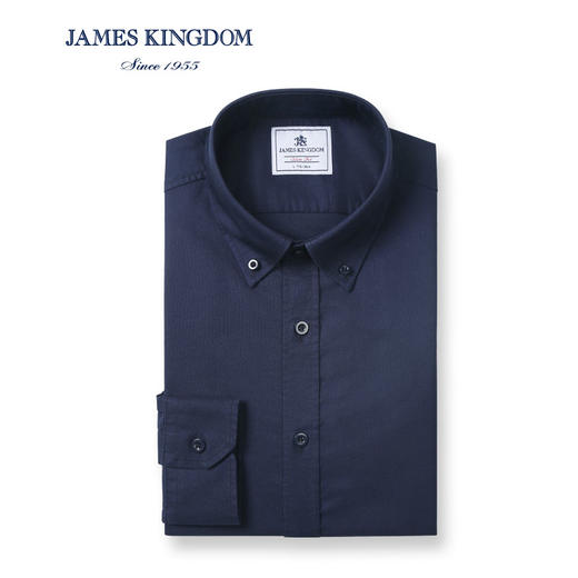 【牛津纺柔软透气】吸湿快干牛津纺长袖衬衫男士水洗磨毛衬衣 商品图6