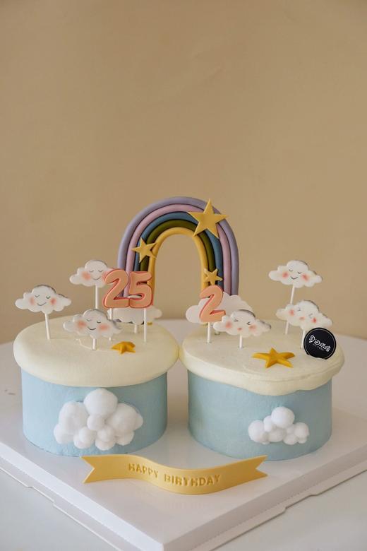 双胞胎ins简约风蛋糕 商品图0