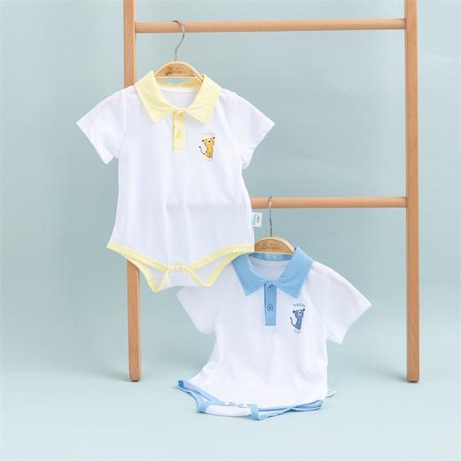 贝贝怡夏季新品宝宝短袖包屁衣可爱时尚婴儿连体衣222B052
 商品图1