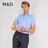 M＆D/名盾商务短袖衬衫夏季新款男士正装DP免烫半袖格纹衬衣 商品缩略图3