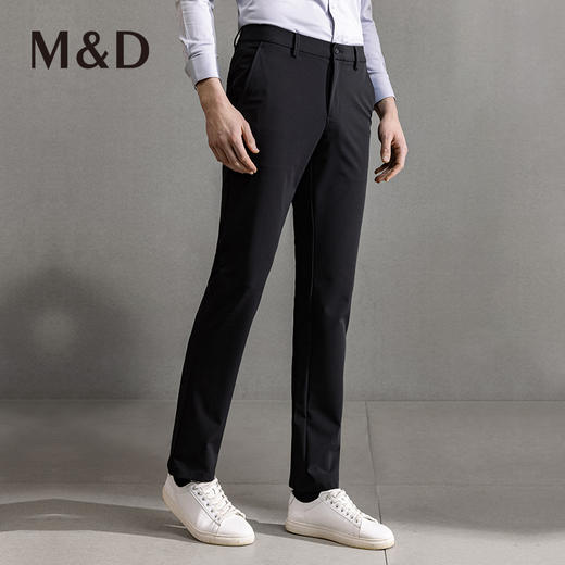 【四面弹】MD名盾休闲裤直筒中腰夏季薄款商务行政男士正装长裤 商品图1