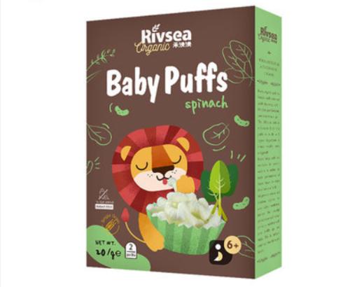 禾泱泱 有机泡芙条菠菜味20g 商品图0