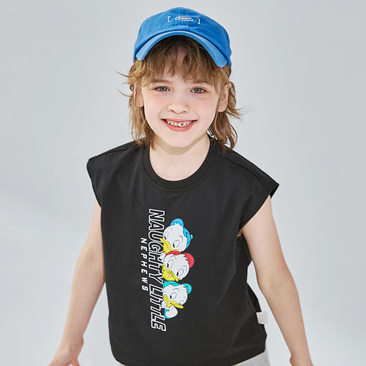 迪士尼夏季新款儿童短袖套装潮流时尚男童两件套222T1382 商品图6