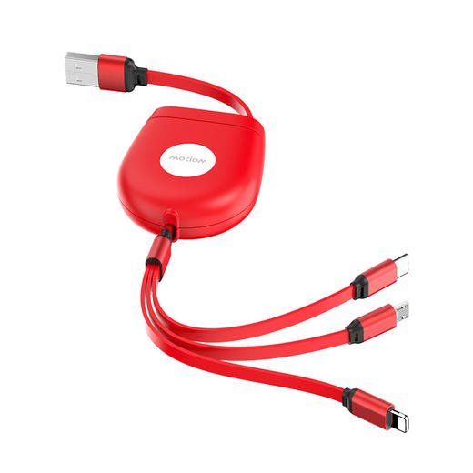 沃品 双拉一拖三伸缩充电线 LC009 商品图1