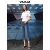VIMAGE/纬漫纪夏季新款时尚通勤休闲显瘦百搭牛仔裤VB2205906 商品缩略图1