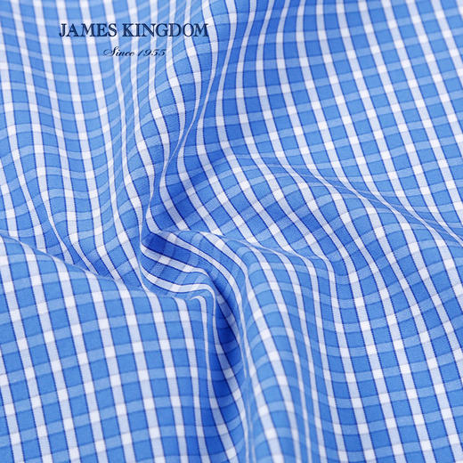 【弹力舒适吸汗透气】夏季清新格子短袖衬衫男士百搭商务衬衣 商品图3