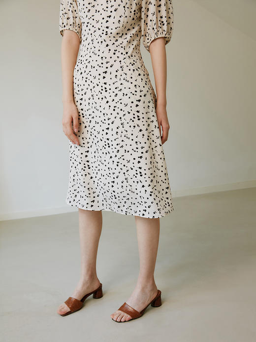 HeyDress法式碎花连衣裙女夏季收腰显瘦中长裙温柔初恋风气质裙子 商品图4