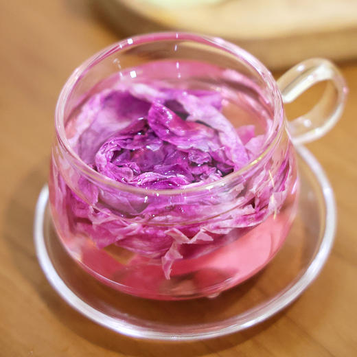 『大理墨红玫瑰花茶』朵型饱满，茶汤清澈，富含花青素 商品图6