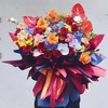 《斑斓》红掌玫瑰蝴蝶兰绣球混搭花束 商品缩略图4