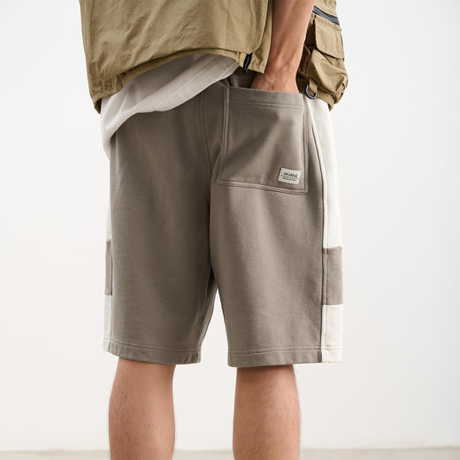 吃茶去chichaqu春夏拼色短裤卫裤 商品图3