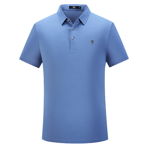 M＆D/名盾新疆长绒棉无痕衬衫领短袖夏季薄Polo衫商务男士纯色T 商品图4