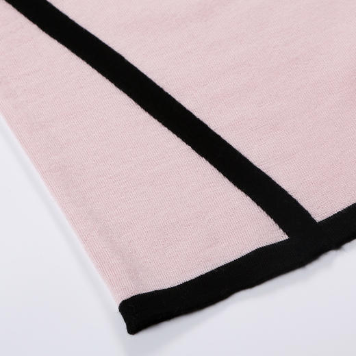 METTE2020春夏新品女士V领100%羊毛衫时尚撞色薄款内搭修身毛衣 商品图5