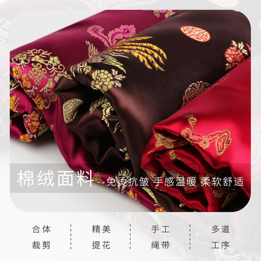 天禄系列-彩凤献福（深咖、绛紫、深红色） 商品图7