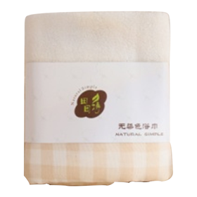 田园诗有机棉浴巾无捻棕色浴巾70cm*140cm